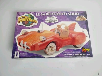 NEW The Flintstones Le Saber Tooth 5000 vehicle Sealed 1993 1:20 Snap Fit  - Image 1 of 4