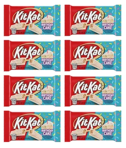 KIT KAT Birthday Cake Flavored Crème with Sprinkles, Crisp Wafers (8 Bars Total) - Picture 1 of 9