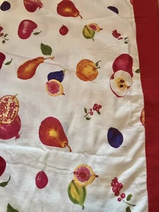Williams Sonoma Fruit Pomegranate Patterned Tablecloth 90”x70” Cotton - Picture 1 of 10