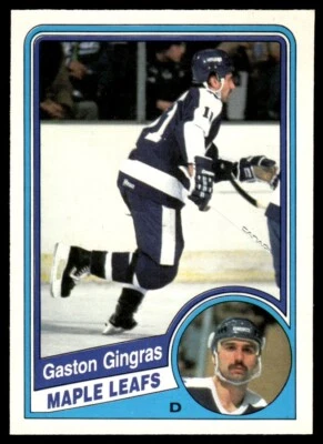 1984-85 O-Pee-Chee Gaston Gingras Toronto Maple Leafs #303 - Image 1 of 2