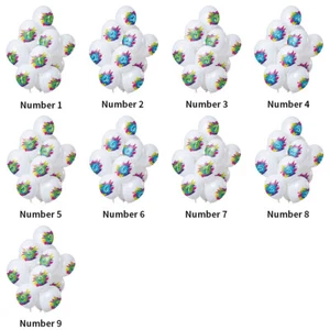 COLOUR SPLASH LATEX BIRTHDAY AGE BALLOONS 30CM - CHOOSE YOUR AGE - Picture 1 of 10