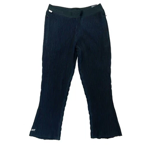 Adidas Women Primeknit Pants Black RIBBED Elastic Waist Sz L NWT 7/8 Style 27x22 - Picture 1 of 20