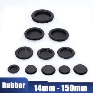 Blanking Grommets Rubber Grommet Closed Gromet Blind Plug Bung Bungs - All Sizes - Picture 1 of 8