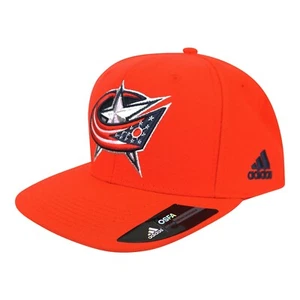 Columbus blaue Jacken NHL Adidas Herren rot flache Krempe Druckknopflasche Kappe - Bild 1 von 3