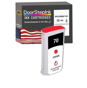 DoorStepInk Compatible Ink Cartridges For HP 70 Red 130mL C9456A -USA - Picture 1 of 6
