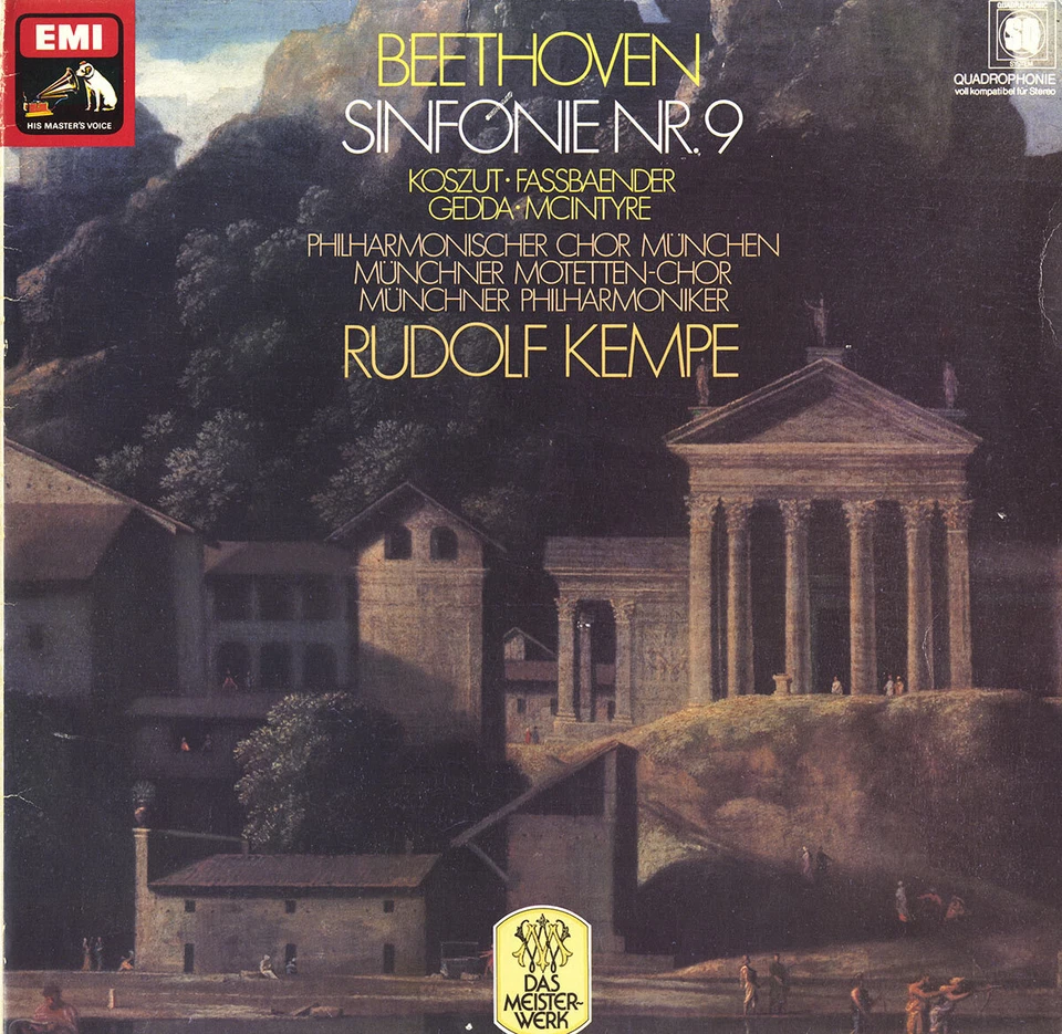 2LP Gtfld BEETHOVEN Symphony 9 KEMPE Koszut Gedda Fassbaender McIntyre Munich PO - Image 1 of 3