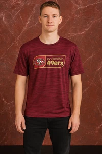 🏈 NFL San Francisco 49ers Athletic Tee Short Sleeve Red T-Shirt Men's Size M - Picture 1 of 2