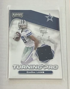 2020 Panini Playoff - Turning Pro Memorabilia CeeDee Lamb #TP-7 (MEM, RC) - Bild 1 von 2