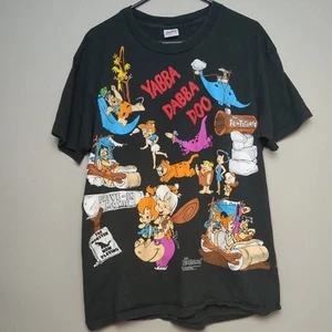 Vintage 1994 Flintstones All Over Print T- Shirt Yabba Dabba Doo Size XL - Picture 1 of 8
