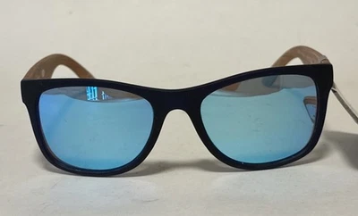 Новый PANAMA JACK мужчин солнцезащитные очки поляризованный черный + 'бамбук' шаблоны синий зеркальный - Изображение 1 из 4