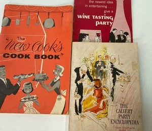 Lot 3 Vtg 60’s Pamphlets Booklets Recipes Wine Party Tips Ad Ephemera Crafting - Picture 1 of 23