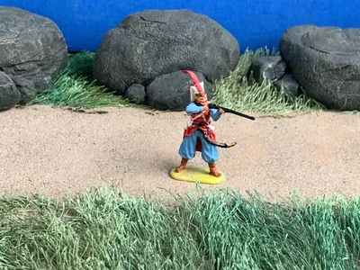 Rifle de tiro de pie Elastolin Alemania jenízaro turco, escala 1:45 (40 mm) Foto 1 de 4