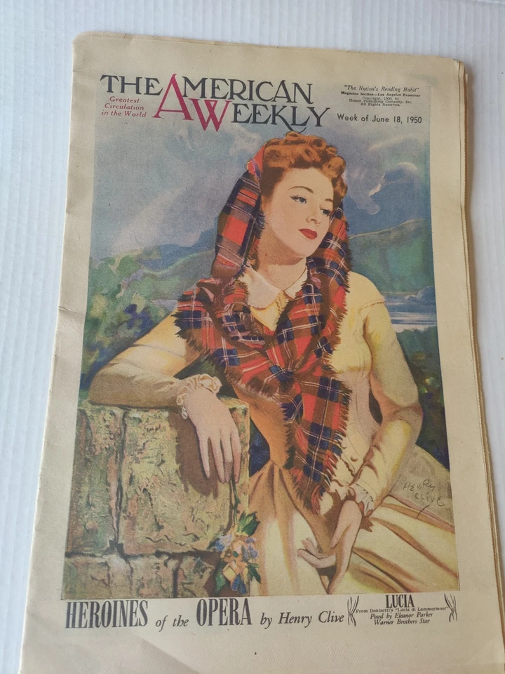The American Weekly June 18 1950 Eleanor Parker~Henry Fonda Wife Suicide~H.Clive - Image 1 of 4