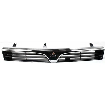 For Mitsubishi Mirage 97-2001 Grille Sedan Chrome Shell w/ Black Insert Plastic - Image 1 of 4