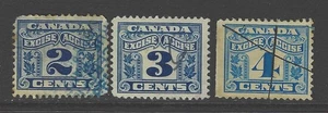 Bigjake: Canada #FX-36, 38, & 39  -  2, 3,  & 4 cent Excise Tax - Revenue - Picture 1 of 2