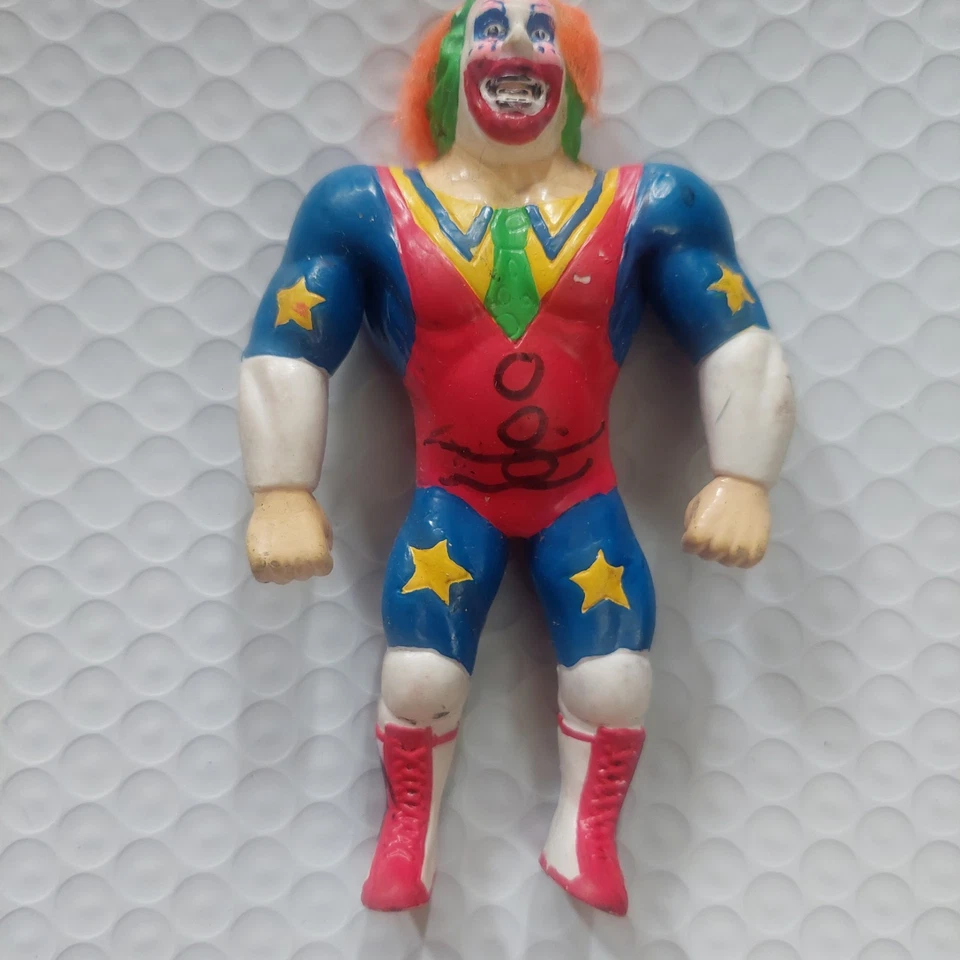Figura de acción deportiva Doink the Clown WWF WWE Wrestling Bend Ems 1994 Titan Foto 1 de 4