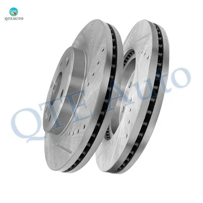 Rotores de freno de disco ranurados perforados delanteros 330 mm para GMC Yukon 2015-2020 Foto 1 de 4