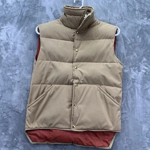 Vintage William Barry Down Vest Struggle Gear Men medium Puffer USA 70s 80s snap - Picture 1 of 12