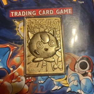 1999 Pokemon Burger King 23K Gold Plated Jigglypuff Karte  - Bild 1 von 2
