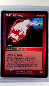 2023 MTG Magic The Gathering 30th Anniversary Promo Foil #2 Ball Lightning - Bild 1 von 2