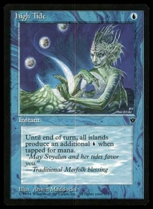 High Tide Merfolk Fallen Empires MTG 1994 Magic the Gathering CARD Instant - Picture 1 of 2