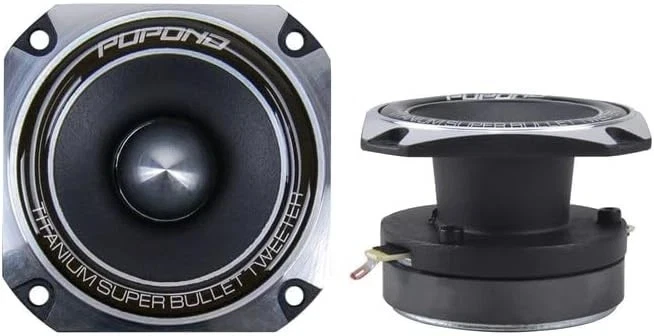 Tweeters Coche 4" 300W Max 4 Ohm Ferrita Bala Tweeters (Paquete de 2) Alta Potencia Foto 1 de 4