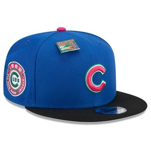 Men's New Era Royal/Black Chicago Cubs Watermelon Big League Chew Flavor Pack - Picture 1 of 6