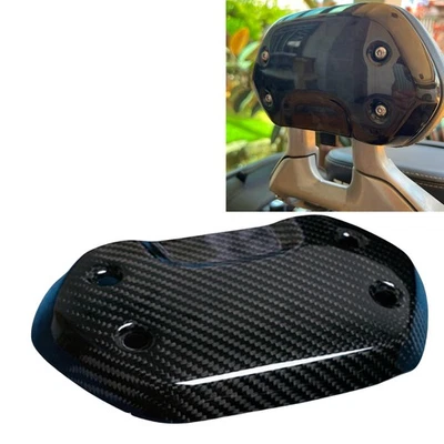 1x Cubierta de respaldo de asiento de fibra de carbono brillante para Triumph Rocket 3 2020-2023 Foto 1 de 4