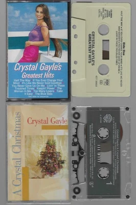 2) Crystal Gayle cassettes (Cassette lot) VG-VG+ Cond. - Image 1 of 3