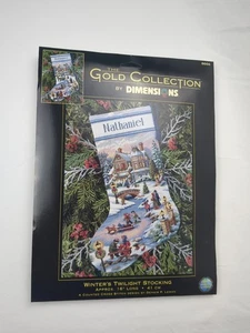 Gold Collection Dimensions Winter's Twilight Stocking Cross Stitch Kit 8666 Xmas - Bild 1 von 8
