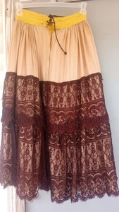 Theater Theater Ballett Kostüm Farbwechsel Rock rosa gelb braun Spitze - Bild 1 von 16