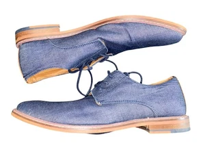 J75 by Jump Herren Primo Oxford elegante Schuhe runde Spitze mittel dunkel Denim Größe 9 - Bild 1 von 6
