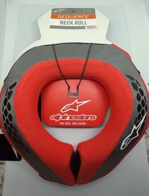 Alpinestars Sequence Neck Roll YOUTH S/M Red/Black 6741018-13 **NWT** - Image 1 of 3
