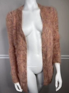 Suéter Theory Angora Cárdigan Abierto Plumero Multicolor Talla S/P Salón Informal Difuso - Imagen 1 de 14