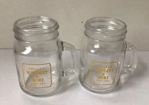 Chicago Whiskey & Wine Festival 2 kleine Mini Einmachglas Form Schnupperglas - Bild 1 von 4