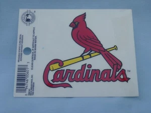 ST. LOUIS CARDINALS  Reusable 3.5" x 3.75" STATIC CLING DECAL  by Rico  New! - Picture 1 of 1