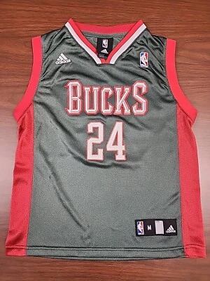 Camiseta De Colección Milwaukee Bucks Richard Jefferson #24 Juvenil Mediana 10-12 NBA Foto 1 de 4