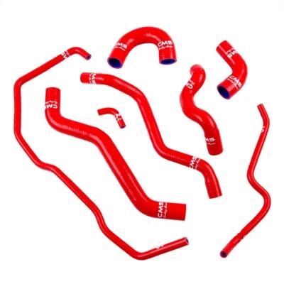 Red For Abarth 500 595 695 All Version Silicone Radiator Coolant Heater Hose Kit - image 1 of 4