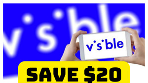 Visible *$20 COUPON* Phone Plan Promo Code Deal Verizon + Up To $200 GIFT!