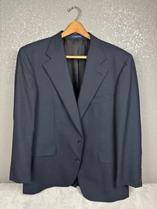 Chaps Ralph Lauren Hahnentritt Blazer Jacke Herren 46T Blau Reine Wolle (Mangel) - Bild 1 von 13