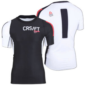 Reebok Herren CrossFit Solid Compression Shirt Trainingsshirt Fitness Laufshirt
