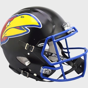 Casco de fútbol americano auténtico KANSAS JAYHAWKS NCAA Riddell VELOCIDAD - Imagen 1 de 1