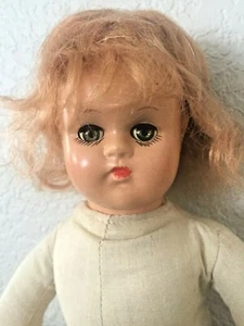 Muñeca antigua vintage de 11" composición Madame Alexander Little Genius todo original - Imagen 1 de 7