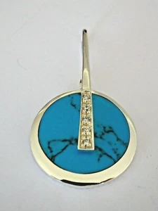 Pendentif - Turquoise - Argent - 925/1000 - NEUF * - Imagen 1 de 4