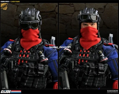 Figura de acción exclusiva Sideshow COBRA VIPER 12 pulgadas escala 1/6 GI Joe cabeza de muñeca Foto 1 de 4
