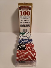 Casino Quality 11.5 Gram Poker Chips New In Box With Tray