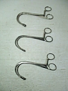 3 Sklar Mueller Lawton gebogene Schwammzange Klemmen mit Feststellgriffen Germany - Bild 1 von 11