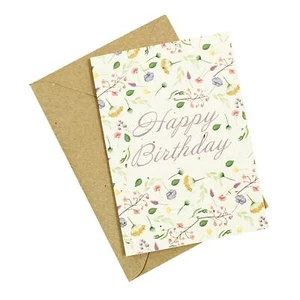Wildflower Seed Card - (Floral) Happy Birthday - Picture 1 of 2