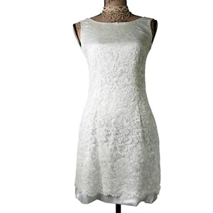 Chantal Thomass Suite Japan Licensed 1990’s White Lace Sleeveless Dress Size 38 - Picture 1 of 6
