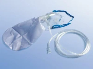 Sauerstoffmaske mit Reservoir für Erwachsene zur Sauerstofftherapie Maske  - Bild 1 von 3